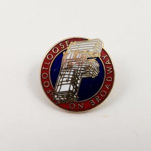 Footloose on Broadway enamel pin